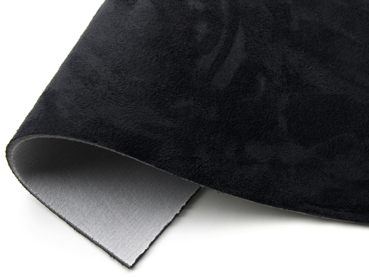 Автомобильная ткань Антара черная, на поролоне и сетке, толщина 4мм, ширина 145см, Турция детальная фотка