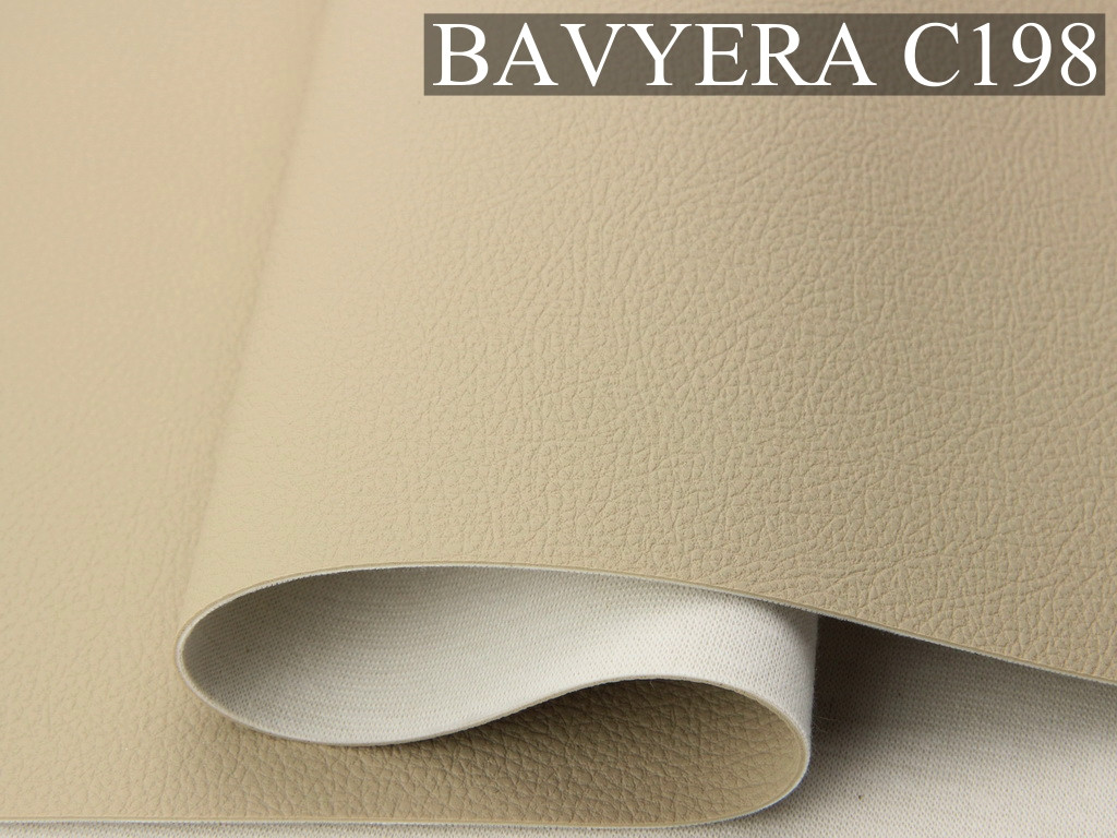 Автомобильный кожзам BAVYERA C198 бежевый, на тканевой основе (ширина 1,40м) Турция детальная фотка