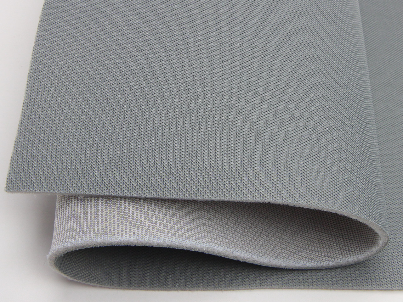 Ткань для потолка автомобиля, серая (текстура) RASEL 37, на поролоне 4мм с сеткой, ширина 1.70м (Турция) детальная фотка