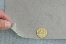 Алькантара серая ALC-ALM-2934, на тканевой основе, ширина 1,45м (Италия) анонс фото