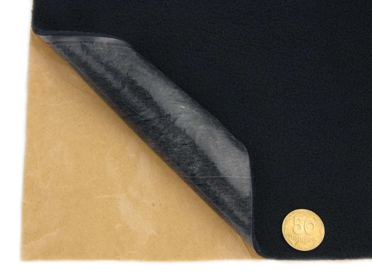 Карпет велюровый Lux темно-серый для авто самоклейка, лист, толщина 2мм детальная фотка