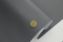 Автомобильный кожзам MT-45 серый, на тканевой основе, ширина 150см, Германия анонс фото