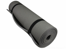 Коврик для фитнеса и йоги FITNESS 10, серый, рулонный, толщина 10мм, шир. 120см анонс фото
