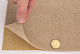 Карпет велюровый (бежевый) для авто, самоклейка, лист, толщина 2мм детальная фотка
