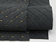 Велюр стеганый темно-серый «Ромб» (прошитый темно-серой нитью) поролон 5мм, флизелин, ширина 1,35м детальная фотка