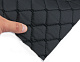 Стёганый кожзам "Ромб черный" с черной ниткой, на поролоне 5мм, флизелине, ширина 1,37м Турция детальная фотка